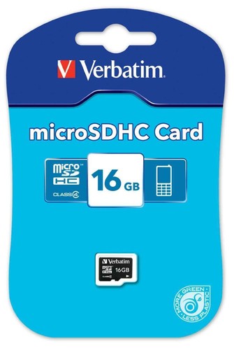 Verbatim 16gb micro sdhc card - micro,