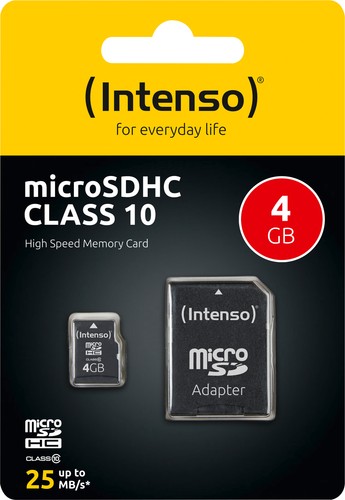 Scheda microsdhc intenso 4gb - scheda,